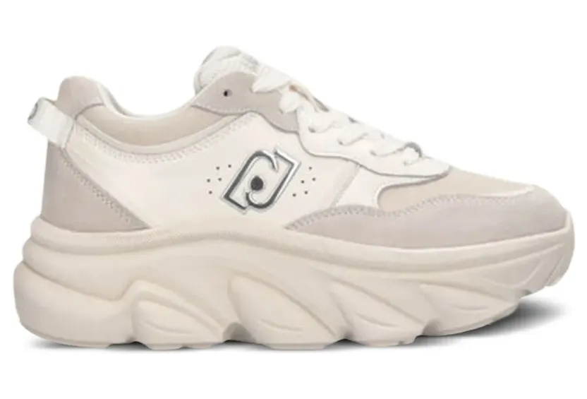LIU JO 60 mm Steffy 01 sneakers met logo – Beige (BF5061P0304)