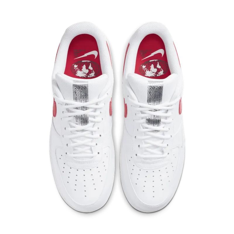 Nike Air Force 1 Low Euro Tour (2020) White/University Red-Midnight Navy (CW7577-100)