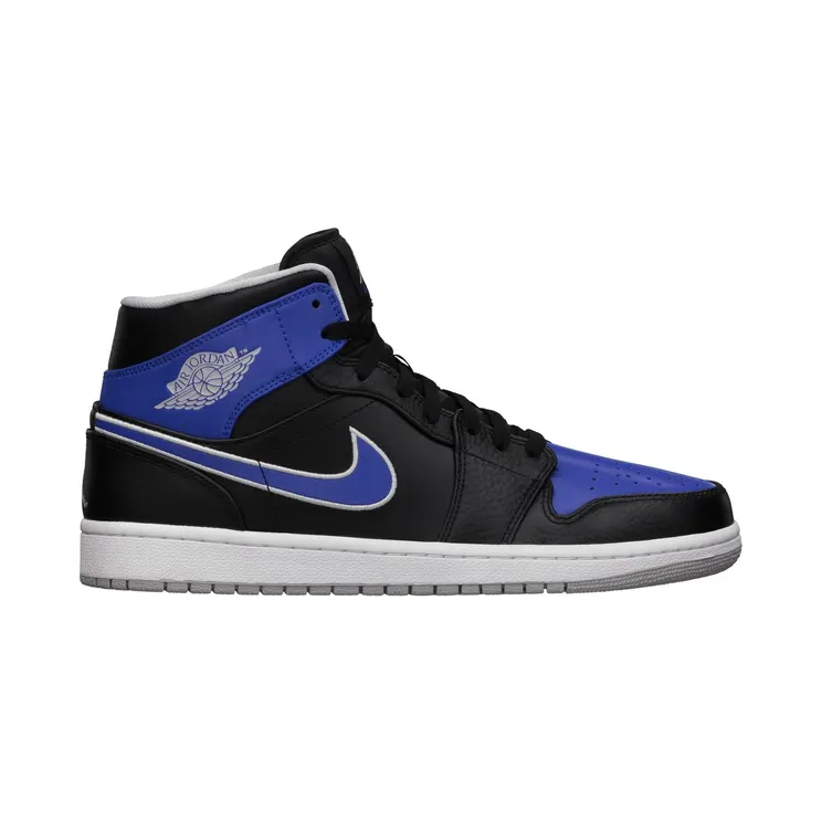 Air Jordan 1 Mid Black Game Royal (554724-007)