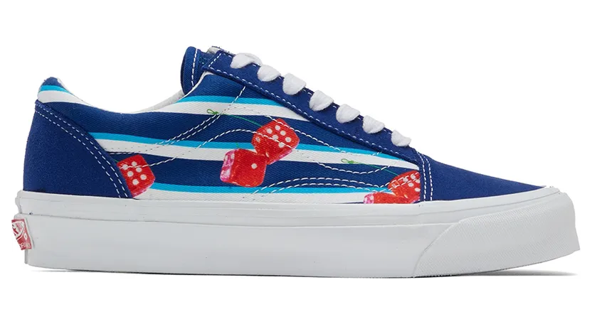 Vans Blue & White OG Old Skool LX Sneakers (VN0A4P3XB531)