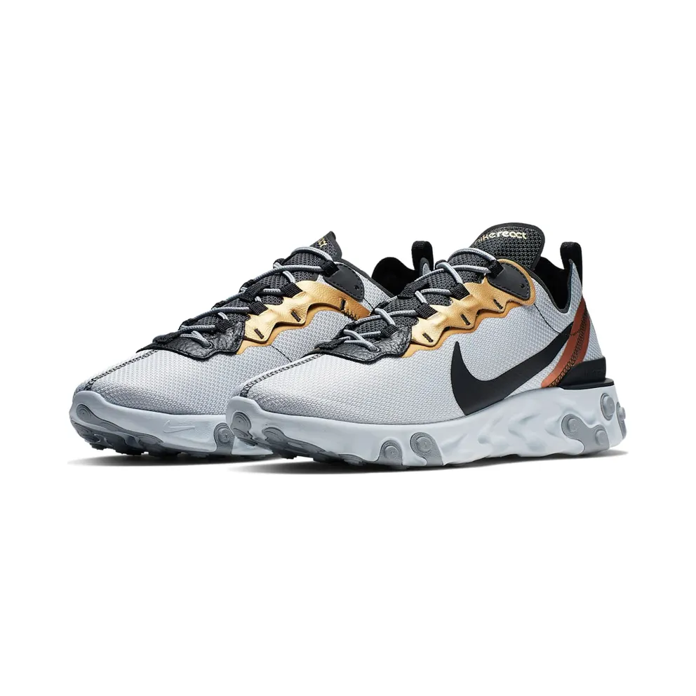 Nike React Element 55 Gold Ranger Pure Platinum/Black (CD7627-001)
