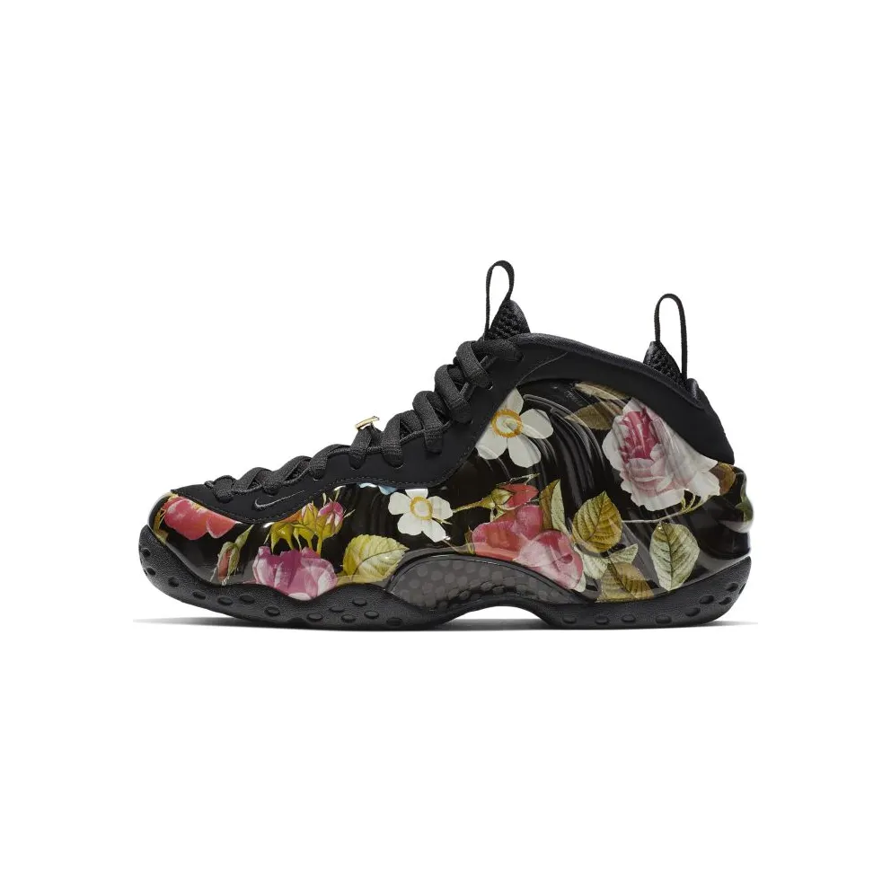 Nike Air Foamposite One Floral (W) Black/Black-Metallic Gold (AA3963-002)