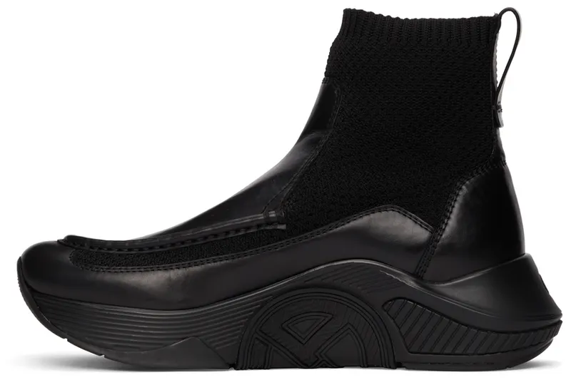 Giorgio Armani Paneled Chunky-Soled High-Top “Black” (X2Z030 XM963)