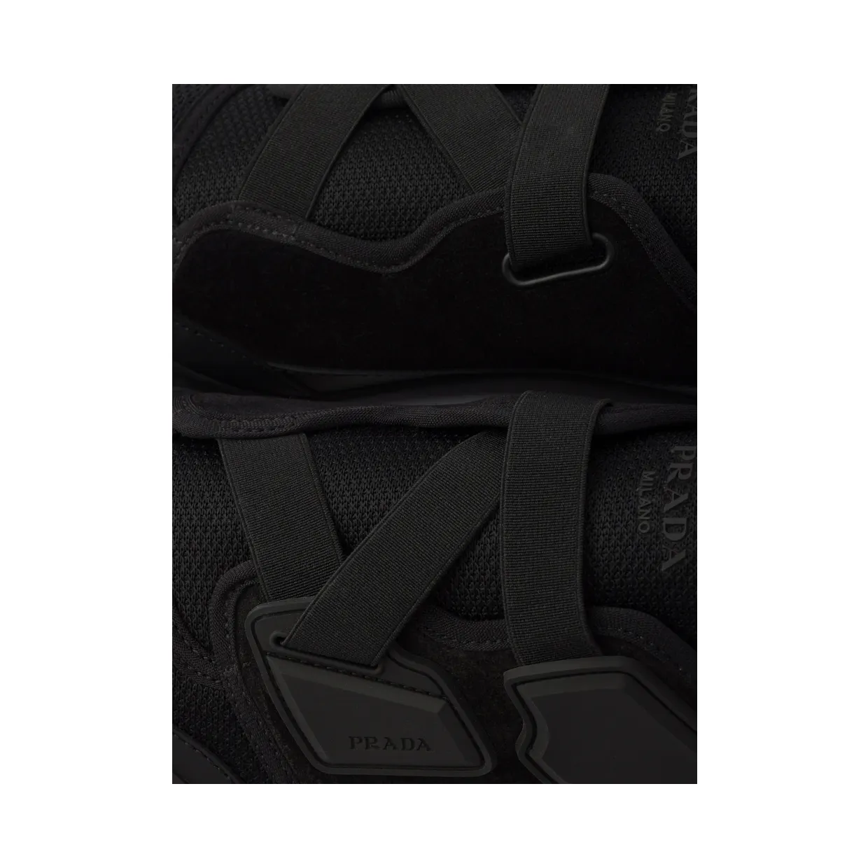 Prada Speedrock Leather and Mesh Fabric “Black” (2EE487 F G000 3H0K F0002) (4)