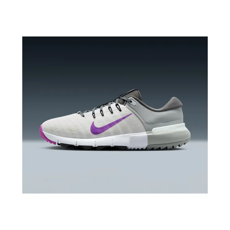 Nike Free Golf Next Nature “White / Iron Grey / Light Smoke Grey / Vivid Purple” (FN0332-104)