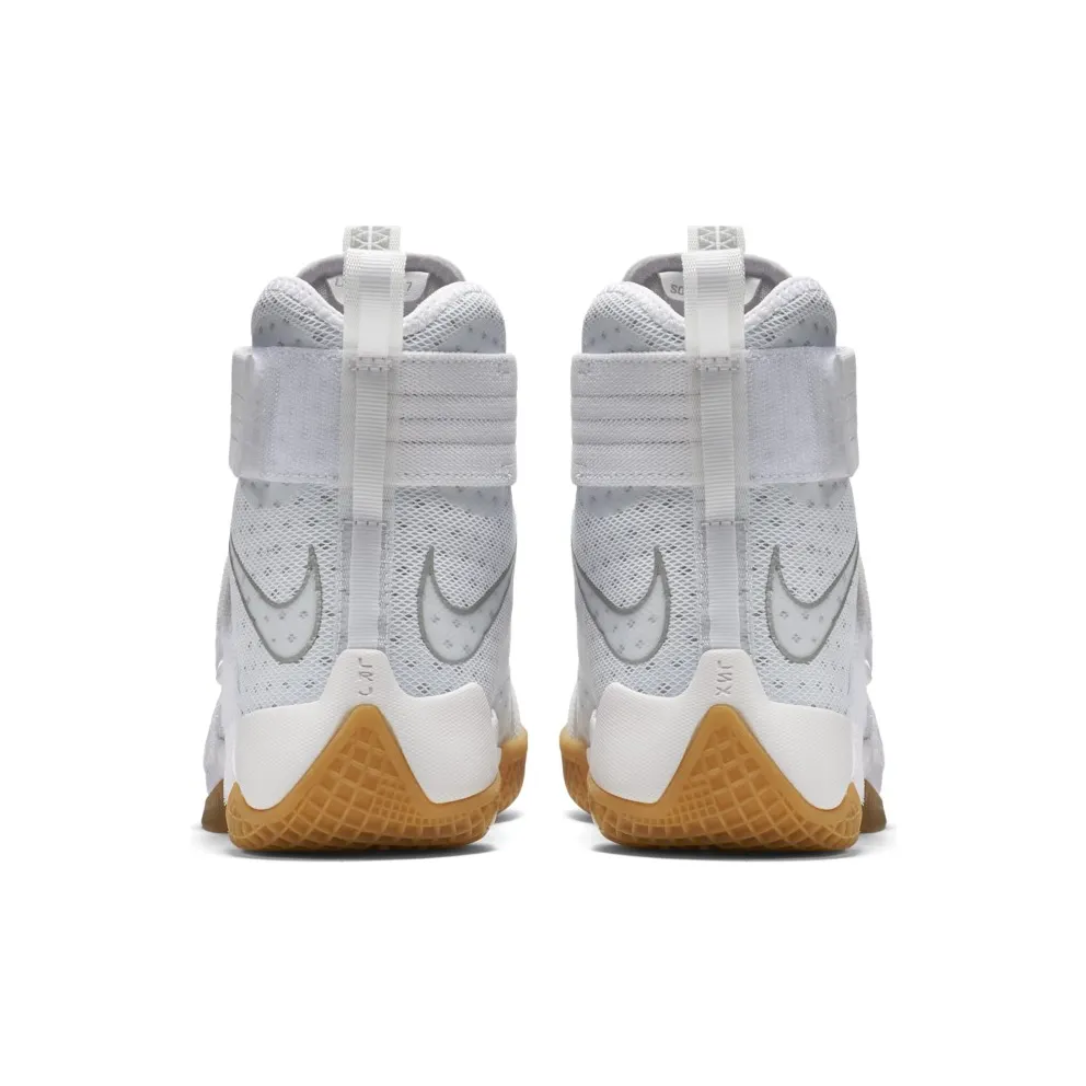 LeBron Soldier 10 White/Metallic Silver-White (844379-101)
