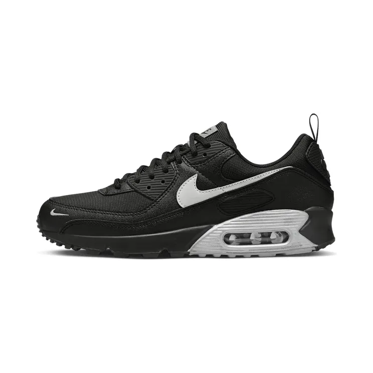 Nike Air Max 90 Black Metallic Silver Mini Swoosh “Black / Metallic Silver” (DX8969-001)