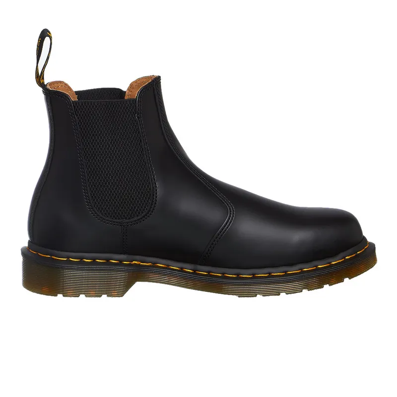 Dr. Martens 2976 Yellow Stitch Chelsea Boot Black Smooth (22227001)