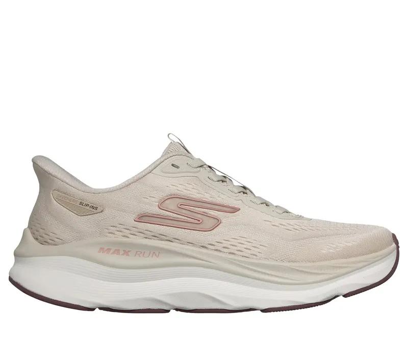 Skechers Slip-ins: Max Run Sneaker Natuurlijk