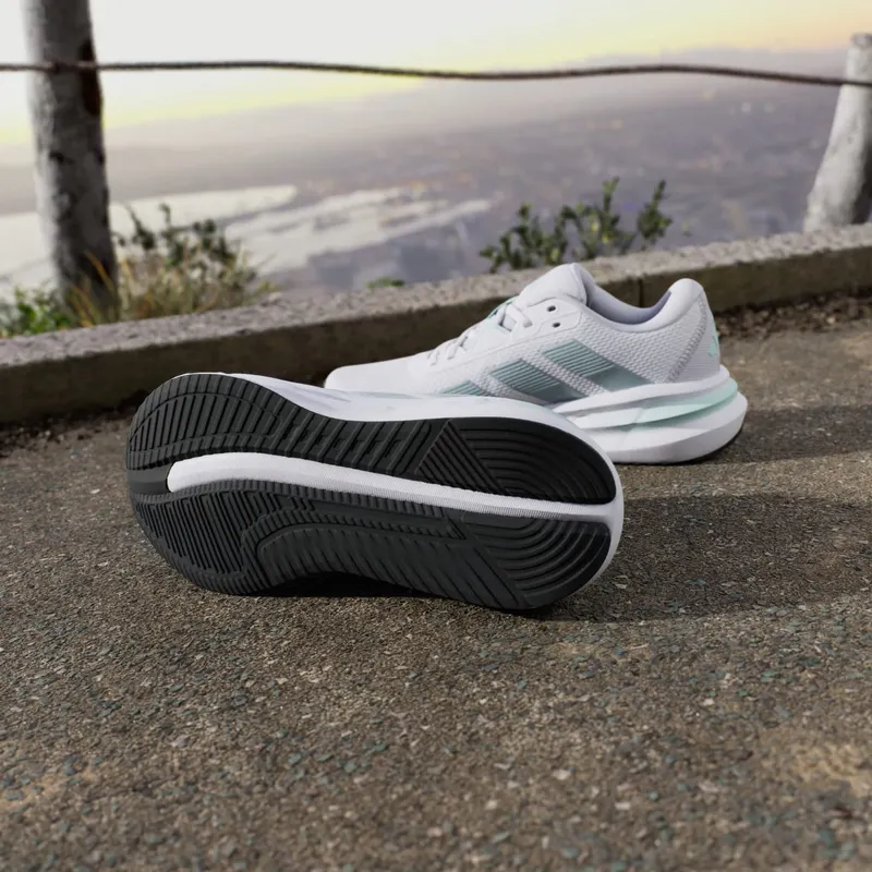 Adidas Galaxy 7 Running Shoes Cloud White / Magic Grey Met / Semi Flash Aqua (JP6601)
