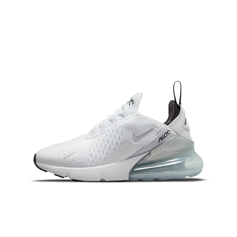 Nike Air Max 270 “White / Black / Metallic Silver / Pure Violet” (943345-159)