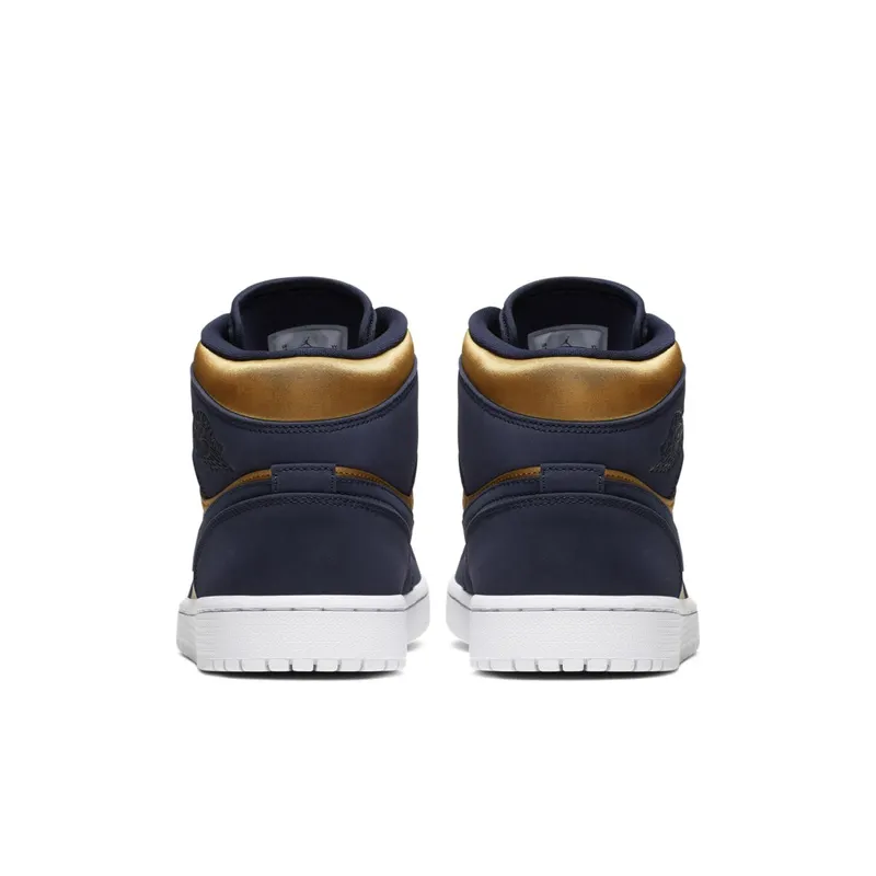 Jordan 1 Mid Obsidian Desert Ochre Obsidian/Hyper Violet-Desert Ore-White (852542-401)