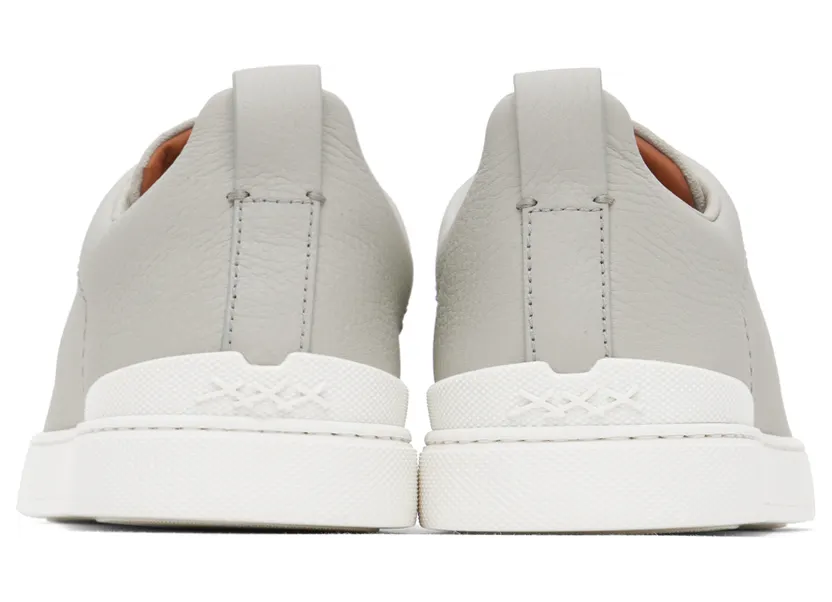 ZEGNA SSENSE Exclusive Gray Triple Stitch Sneakers (LHRHS-S4667Z-ALA) (2)