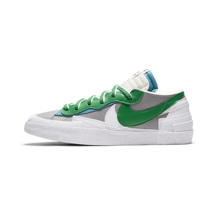 Nike x sacai Blazer Low Classic Green (2021) – “Medium Grey / White / Classic Green” (DD1877-001)