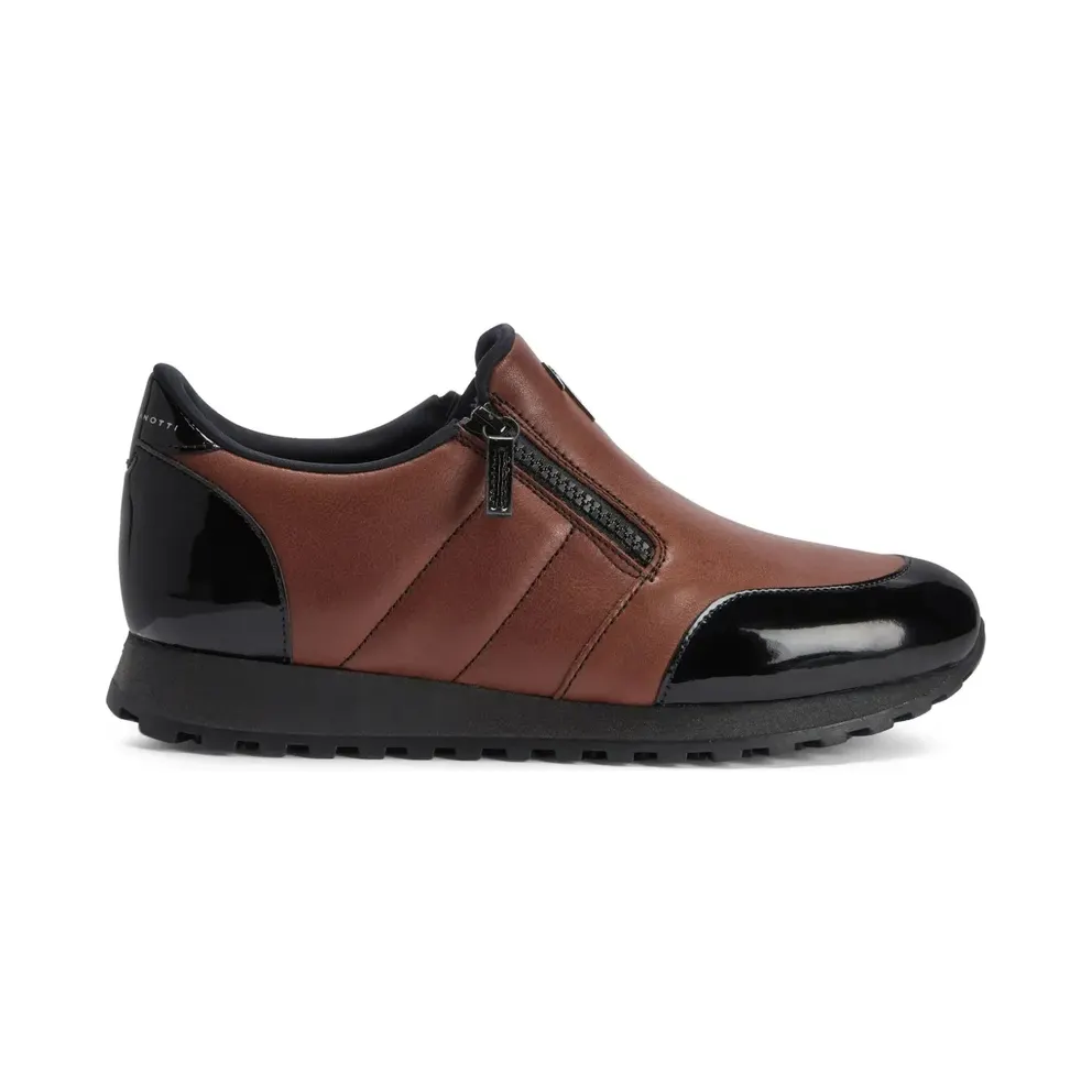 Giuseppe Zanotti Ilde Run mit doppeltem Reißverschluss – Brown (IU10058K07)