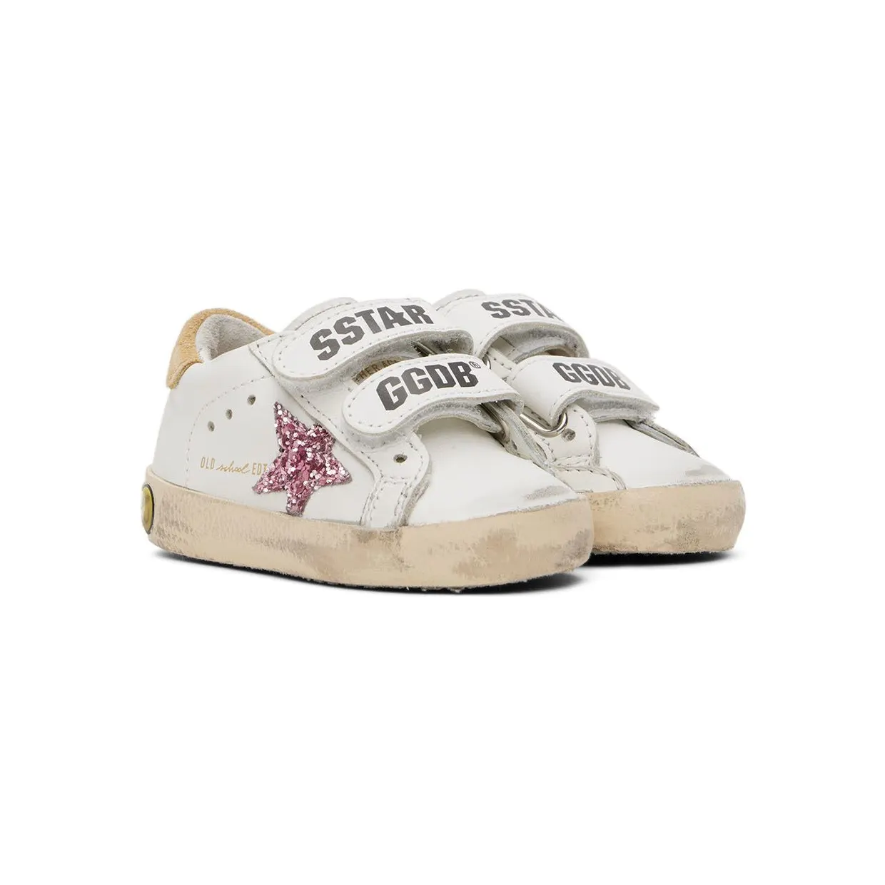 Golden Goose Baby Off-White Old School Sneakers (GJF00111.F002645.10933) (4)