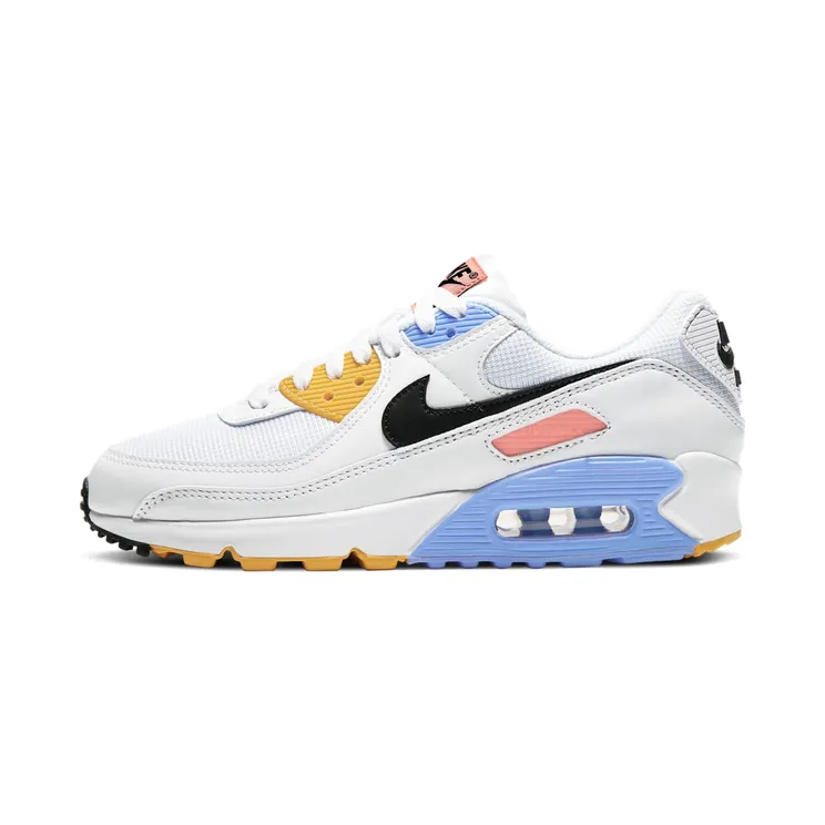 Nike Air Max 90 “White / Pure Platinum / Solar Flare / Black” (CZ3950-100)