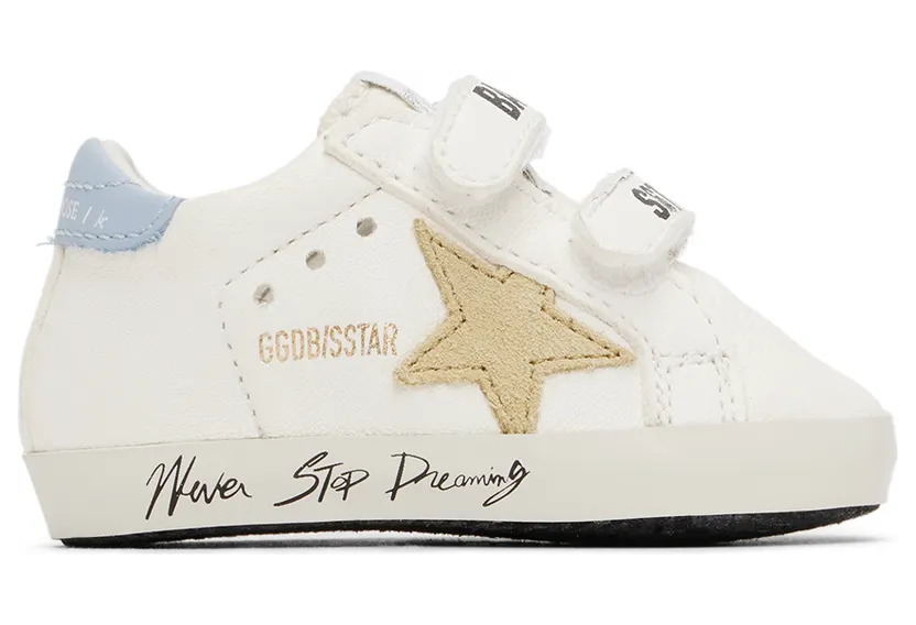 Golden Goose Baby White School Sneakers (GIF00166.F003282.11203)