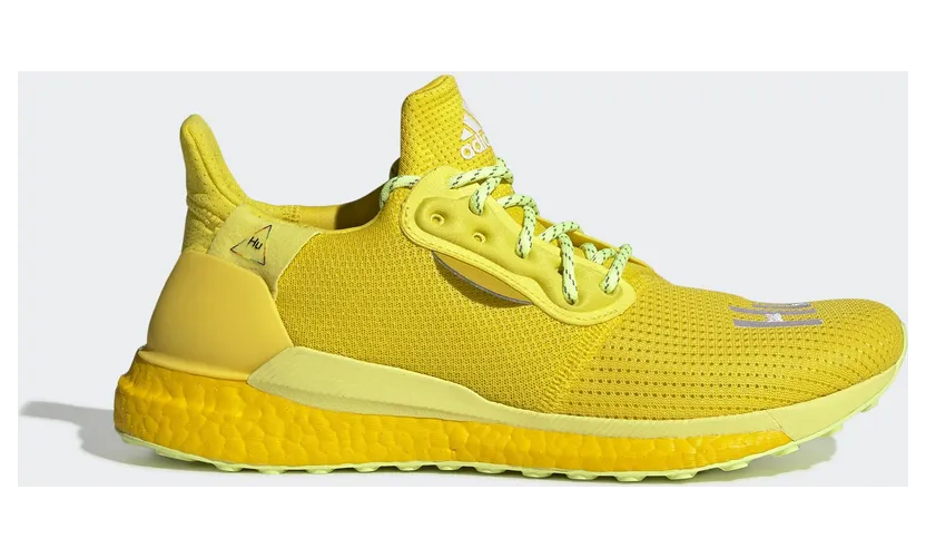 Adidas Pharrell x Solar Hu Glide ‘Bright Yellow’ Bright Yellow/Running White/Solar Yellow (EF2379)