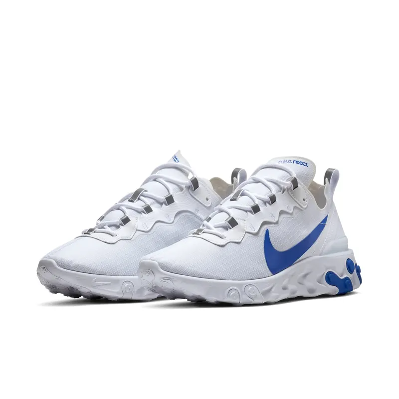 Nike React Element 55 White Game Royal (BQ6167-100)