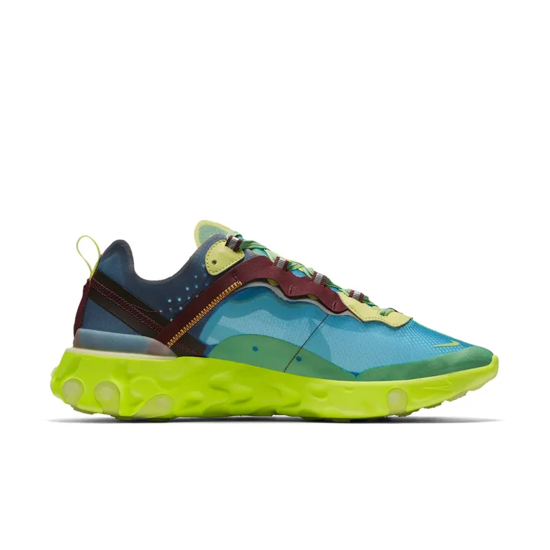Nike x Undercover React Element 87 Electric Yellow (2018) (BQ2718-400)