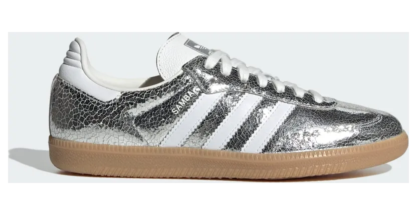 Adidas Samba OG Silver Metallic / Cloud White / Core White (JR0035)