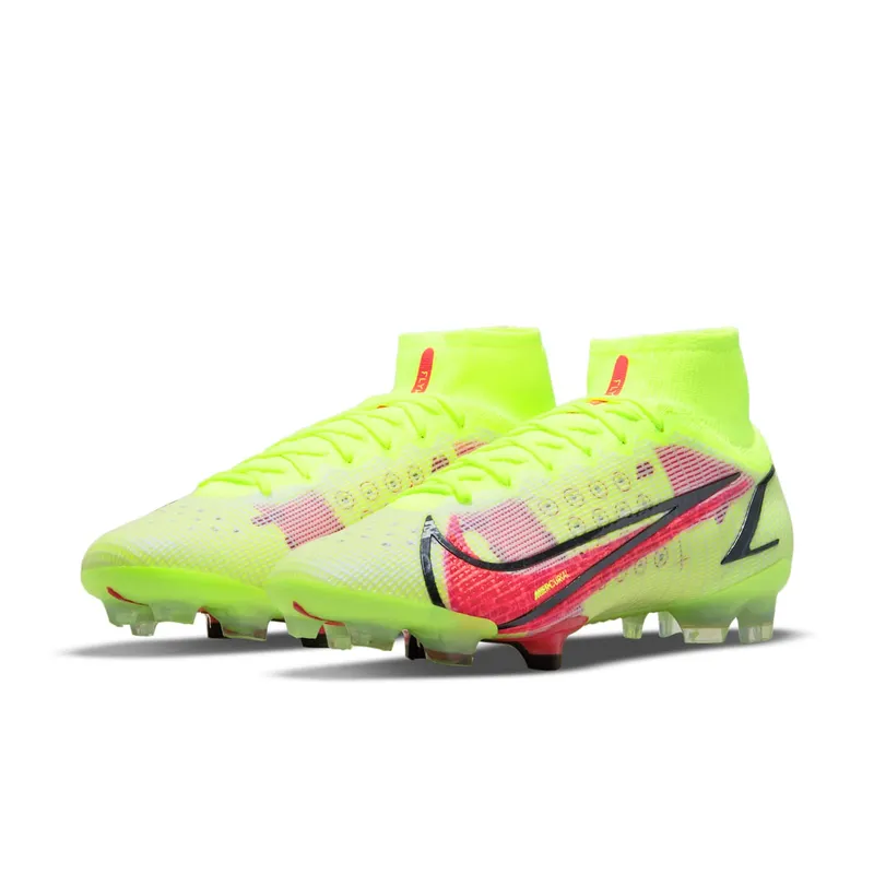 Nike Mercurial Superfly 8 Elite FG Volt Black Bright Crimson (CV0958-760)