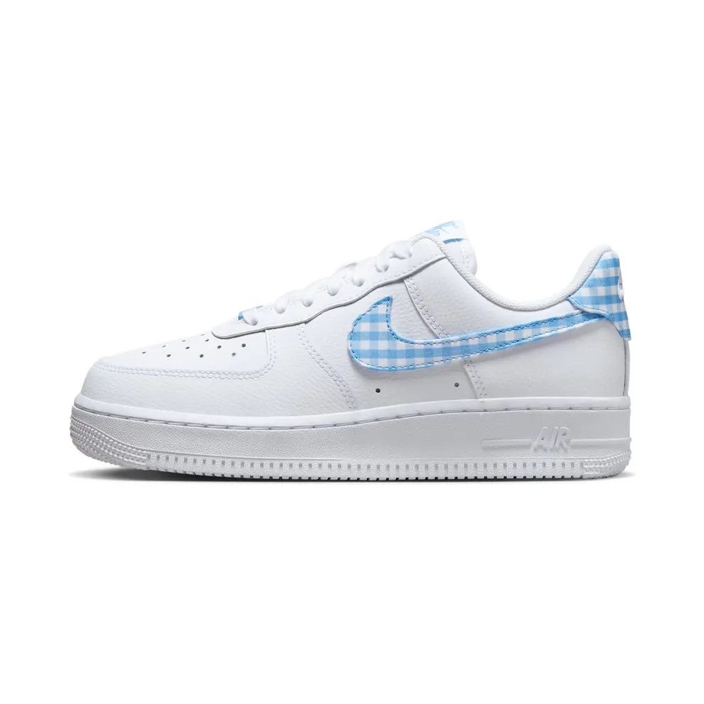 Nike Air Force 1 Low ’07 Essential White University Blue Gingham (DZ2784-100)