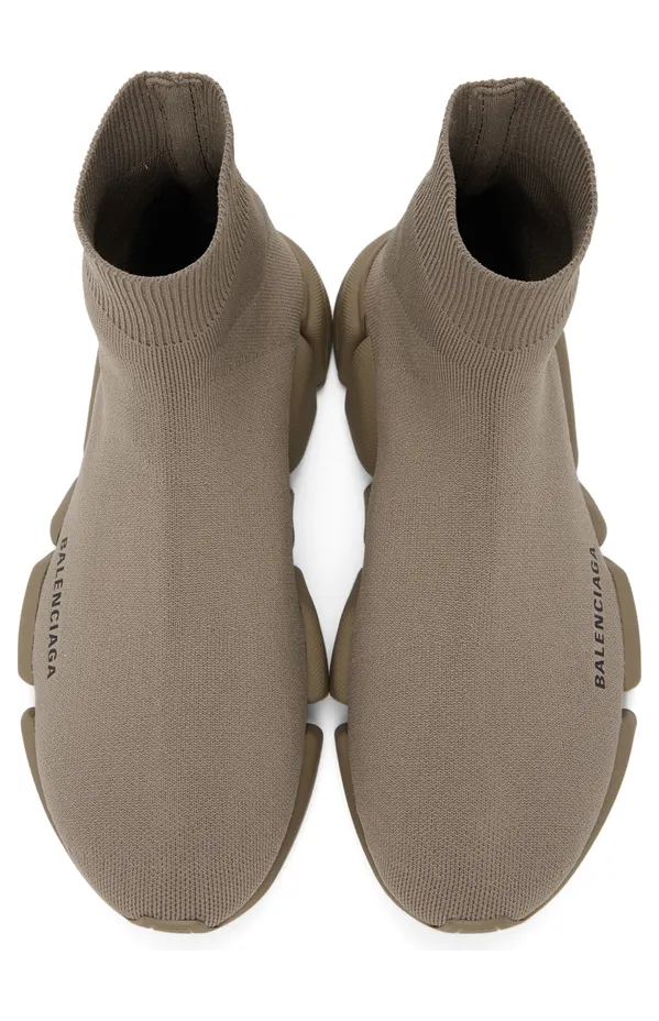 Balenciaga Taupe Speed 2.0 Sneakers (617239-W2DB1-9911) (5)