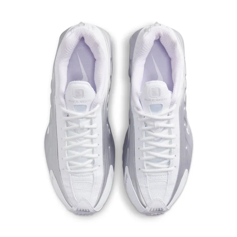 Nike Shox R4 White/Metallic Platinum/Platinum Tint/Barely Grape (HF5076-100)