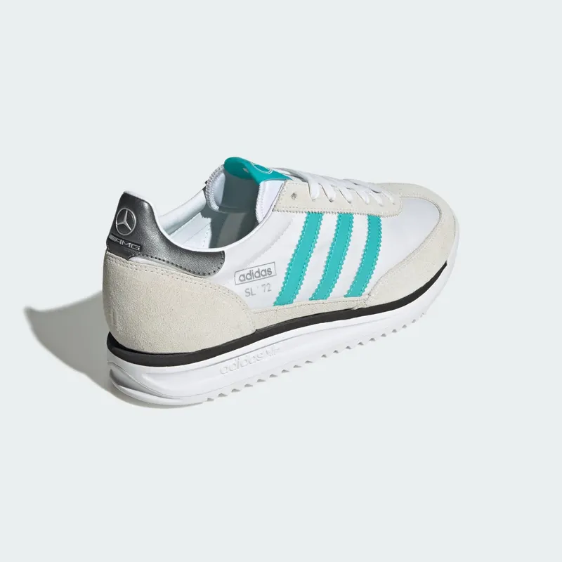 Adidas SL 72 RS MERCEDES Shoes Cloud White / Core Black / Silver Metallic (JQ1781)