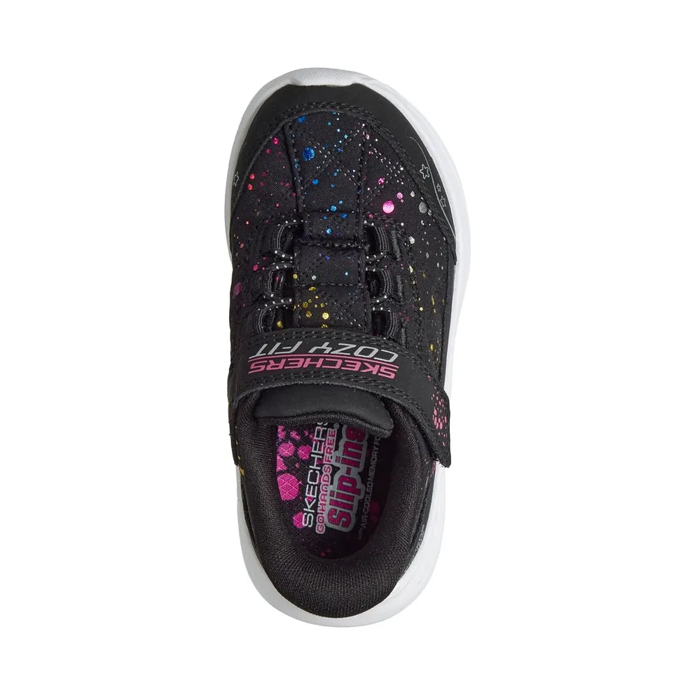 Skechers Slip-ins: Comfy Sprints “Cozy Fit Colordrip Sneaker Black” (304111NBKMT)