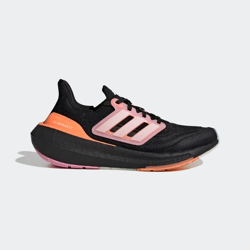 adidas Ultraboost Light Core Black / White Tint / Beam Pink (HQ8599)