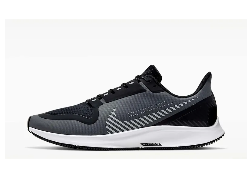 Nike Air Zoom Pegasus 36 Shield “Cool Grey / Black / Vast Grey / Silver” (AQ8005-003)