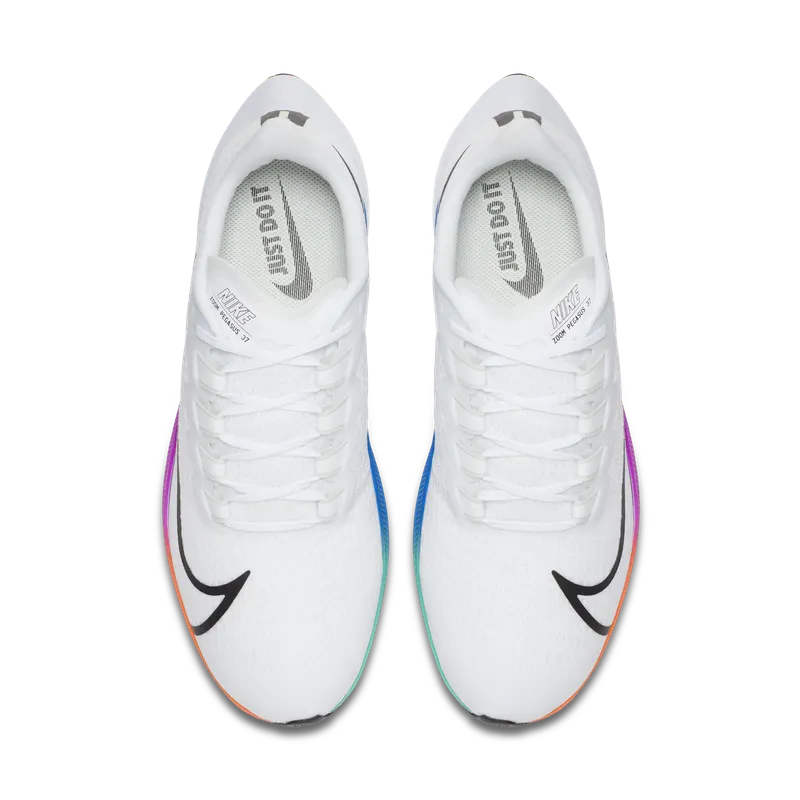 Nike Air Zoom Pegasus 37 White Multi-Color White/Hyper Violet-Spruce Aura-Flash Crimson (BQ9646-103)