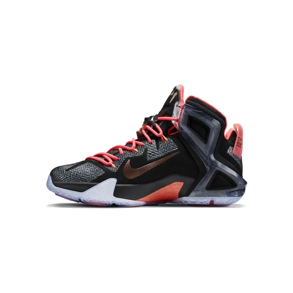Nike LeBron 12 Elite Rose Gold Black/White/Hot Lava (724559-091)