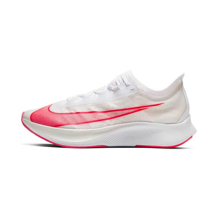 Nike Zoom Fly 3 “White / Metallic Summit White / Laser Crimson” (AT8240-101)