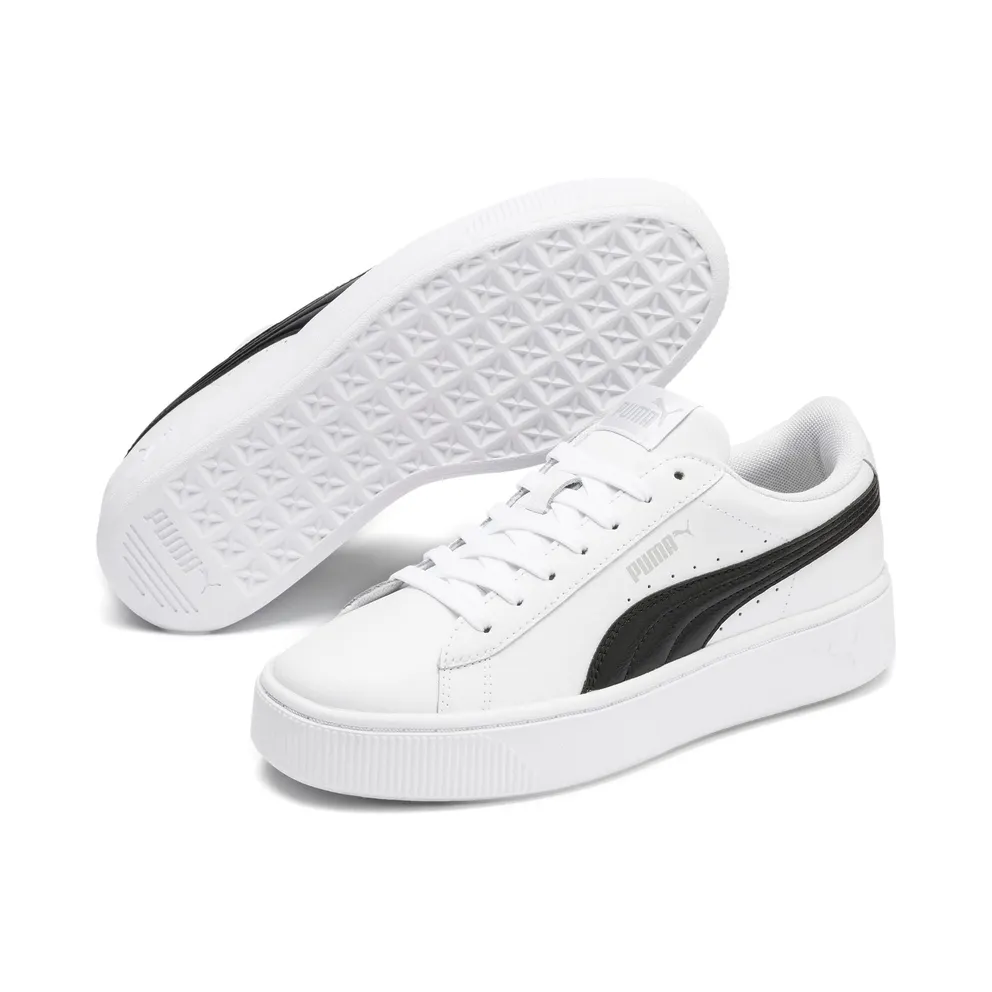 Puma Vikky Stacked White/Black (369143-07)
