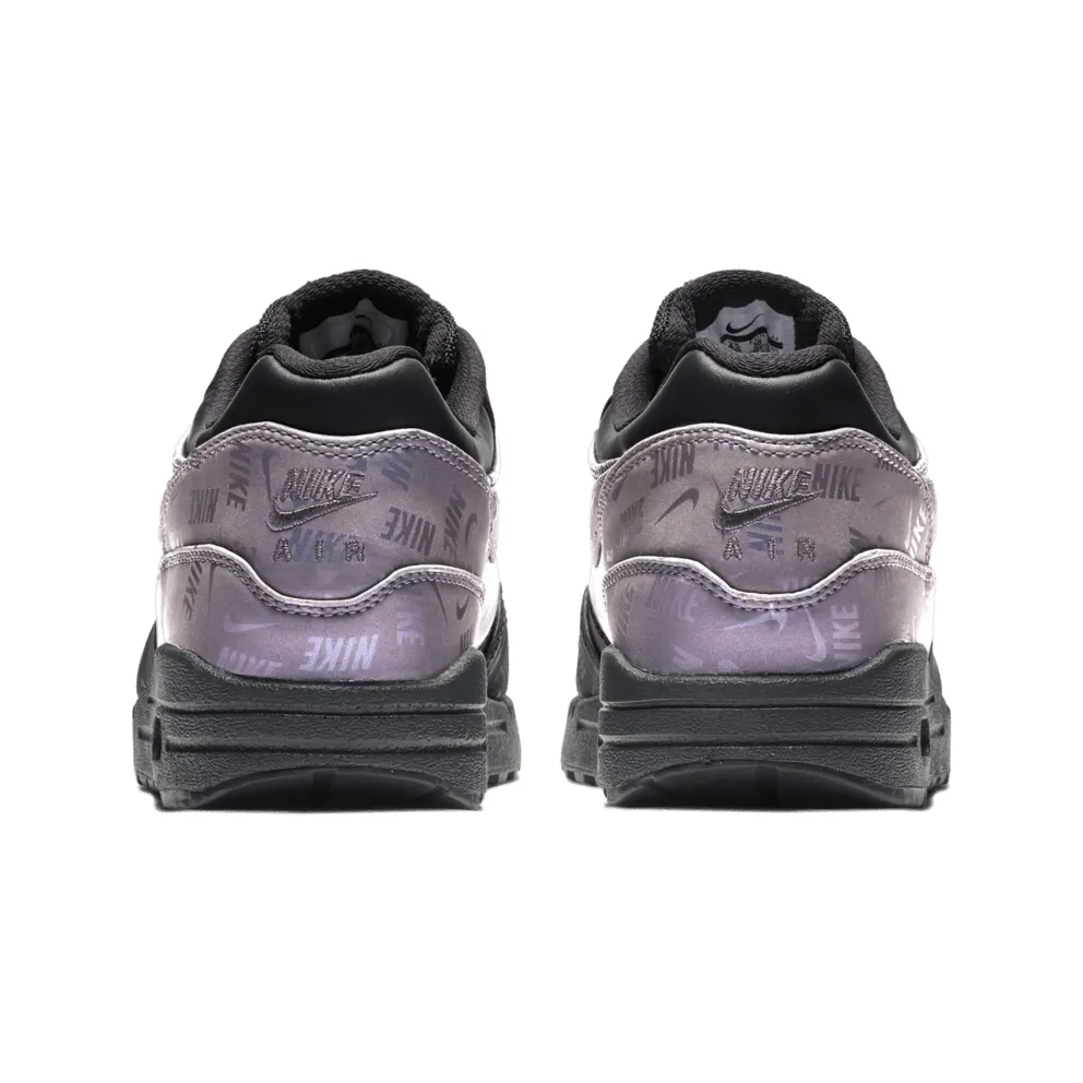 Nike Air Max 1 Lux Oil Grey Logo Prints (W) (917691-001)