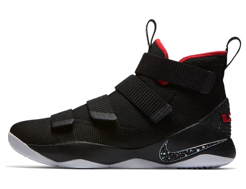 LeBron Soldier 11 Black/University Red-White (897644-002)