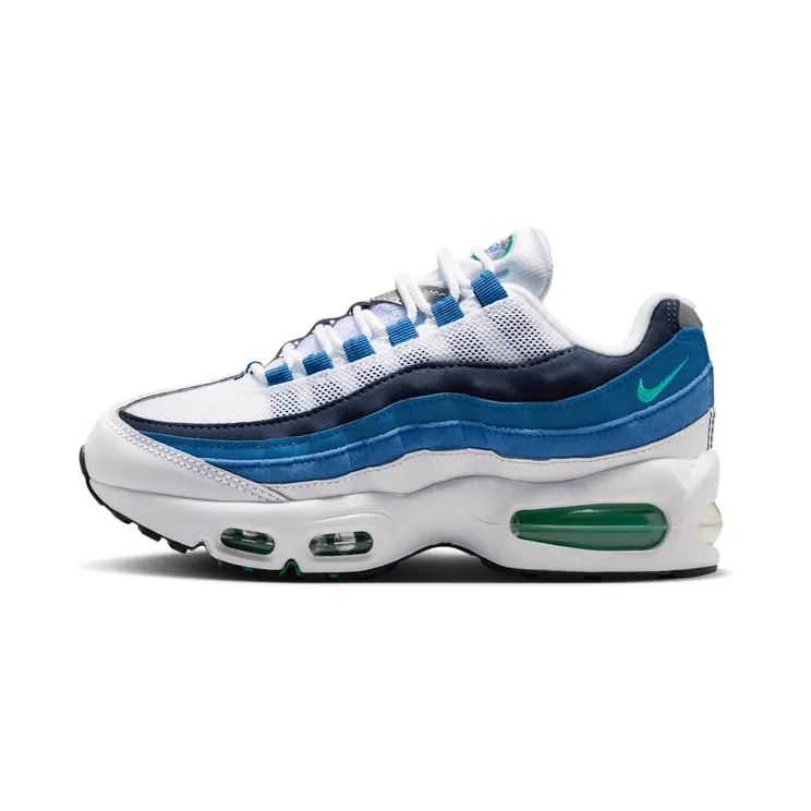 Nike Air Max 95 White / Emerald Green / Lake Blue (IU7899-100)