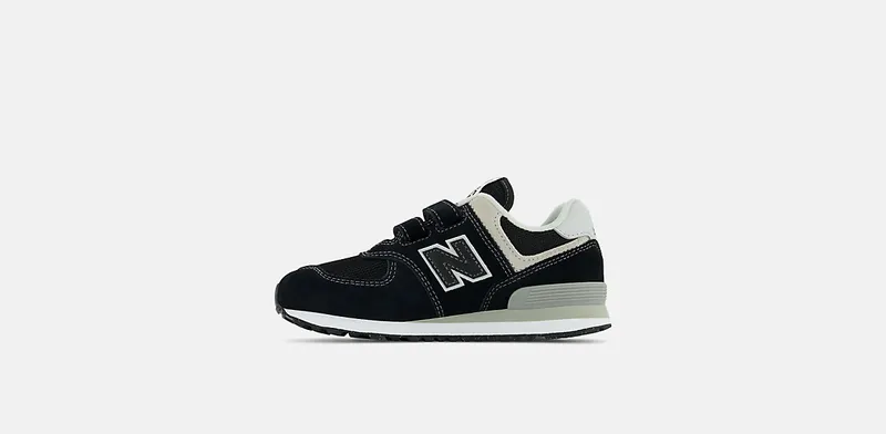 NEW BALANCE 574 Core Hook & Loop “BLACK / WHITE” (PV574EVB)