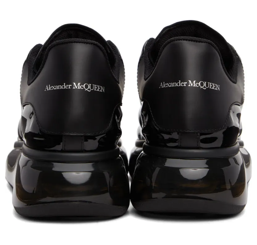 Alexander McQueen Blue & Black Oversized Sneakers (682398W4RY1) (4)