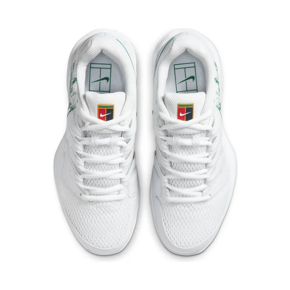 NikeCourt Air Zoom Vapor X Hardcourt – White “White / Clover / Gorge Green” (AA8027-111)