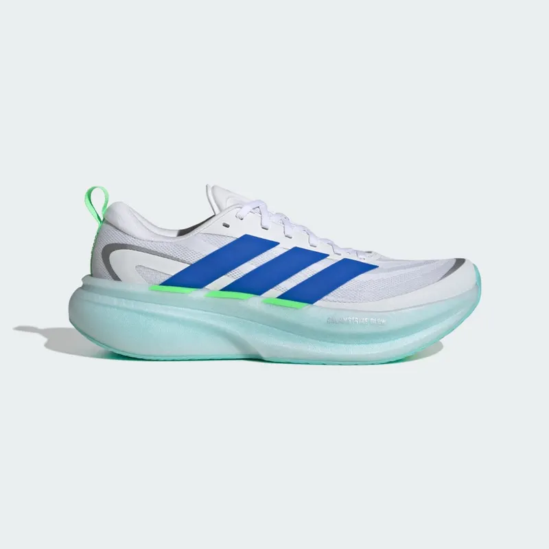 Adidas SUPERNOVA GLIDE M Running Shoes Cloud White / Blue / Lime Burst (KJ8758)