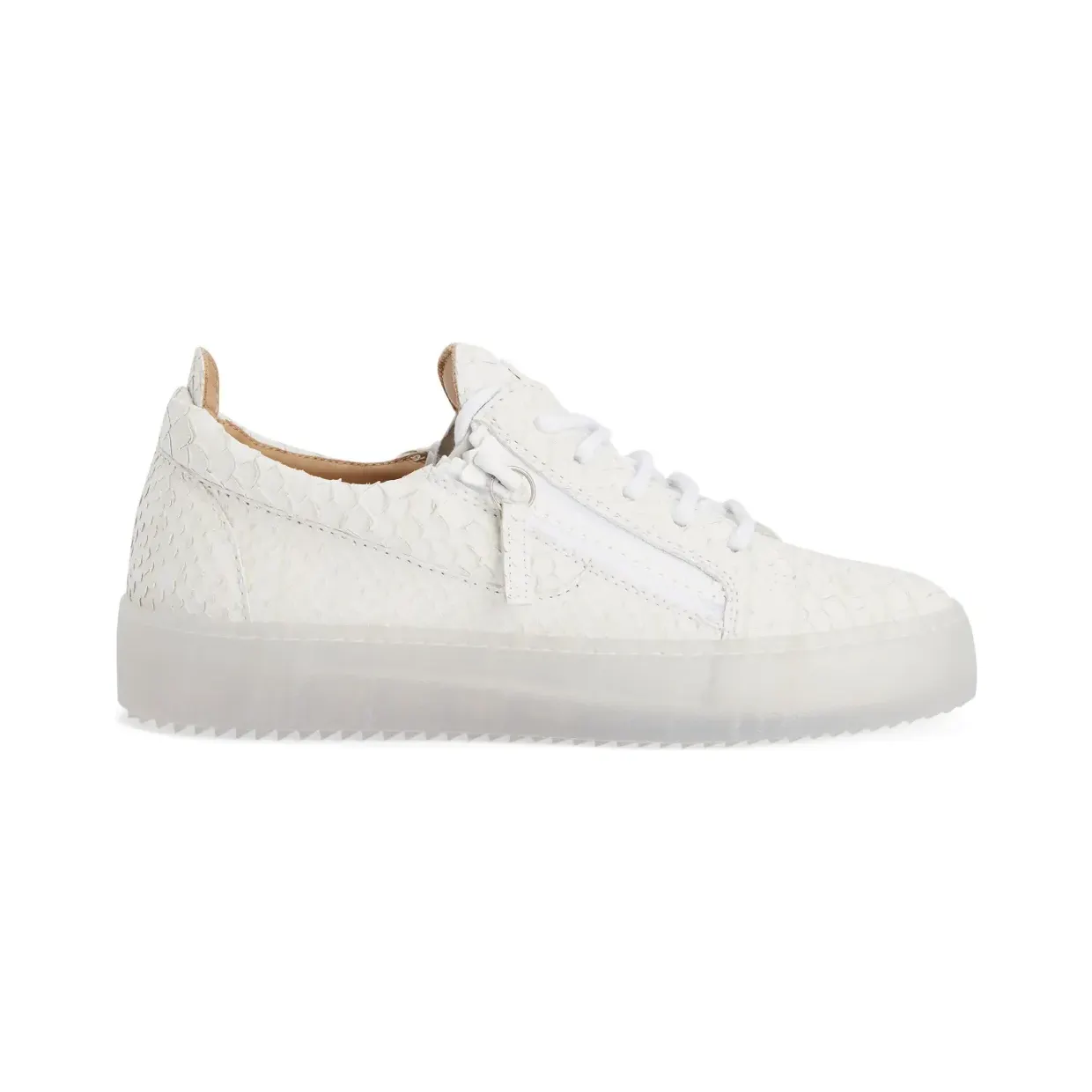 Giuseppe Zanotti Frankie met slangenhuid-effect “White” (RM20051001)