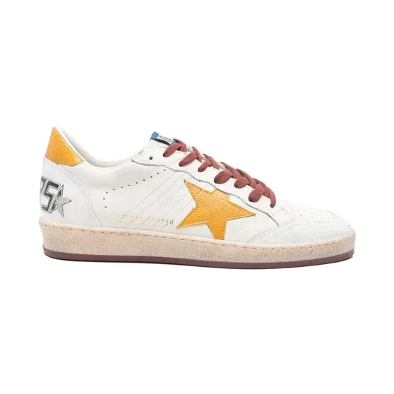 Golden Goose Ball Star leren sneakers – Beige (GMF00117F007352)