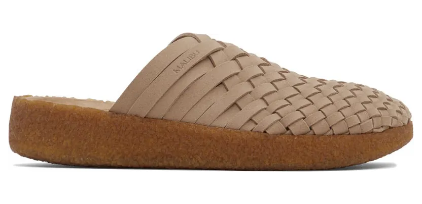 Malibu Sandals Beige Colony Mules (MS11-0108)