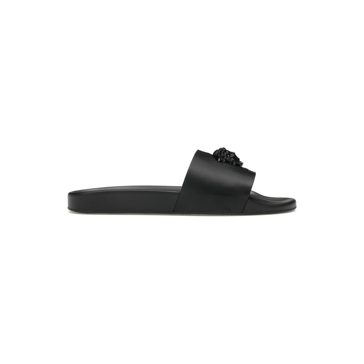 Versace Leather Slides La Medusa Black (1001184 DV46G 1B090)