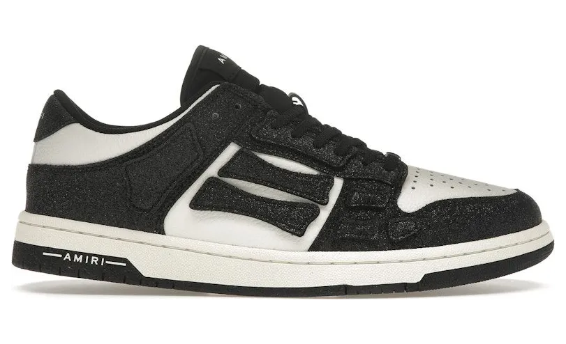 AMIRI Skel Top Low Shimmer Black White (AMFOSR1049-001)